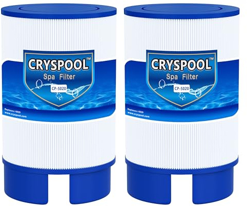 Cryspool 5020 Spa-Filter, kompatibel mit Soft Tub #5020 | Kompatibel mit Spa-Modellen ab 2009 (für 14 cm Ablaufkappen), 35 m² Whirlpool-Filter, 2 Stück