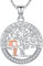 Collier Arbre de Vie Argent Sterling 925, Pendentif Arbre de Vie pour Femme, Bijoux Arbre de Vie pour Femme Filles Maman