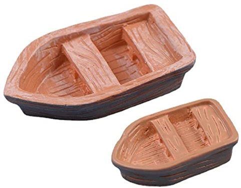 Wudaizhi Boats Resin Fittings Models Moss Micro Landscape Decoration Miniature Figurines Miniature Garden Home Decor