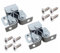 Roller Catch Cupboard Cabinet Door Latch Twin Double Catches Caravan Boat (2 Pack)