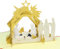 LINPOPUP® Pop-Up Karte Weihnachtskrippe mit Umschlag - 3D Weihnachtskarte für Kinder (Mädchen und Jungen), Frau oder Freundin - 3D handgemachte Geschenkkarte Weihnachtskarte Krippe, N458
