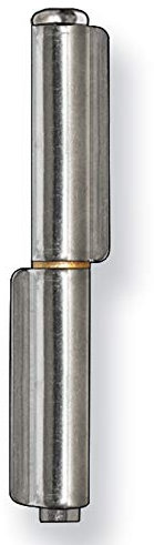 Anschweißscharnier 80 mm 2-teilig mit herausnehmbarem Bolzen A2 Edelstahl (10 Stück 80 mm)