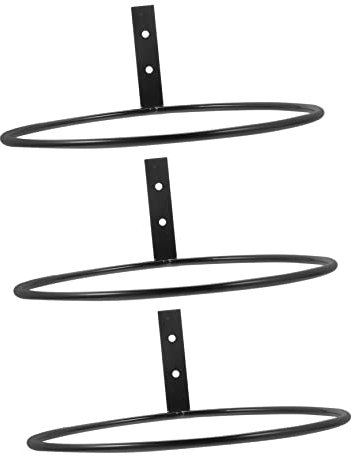 BESPORTBLE 3 Piezas Anillo para Colgar En La Pared De La Planta Partidario De La Olla Macetero De Pared Estante para Colgar Macetas Muro Planchar Producto De Hierro Montado En La Pared