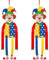 BETESSIN 2pcs Clown Banner Karneval Clown Deko Hängend Tür Wand Banner Fasching Geburtstag Party Hintergrund Dekoration Wanddeko Geburststagsparty
