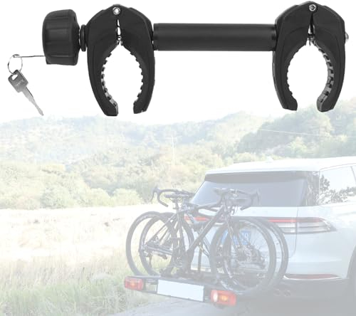 Rahmenhalter kurz 32 cm Länge, Fahrradhalterung Bike Holder Fahrradträger Fahrradhalter Befestigung Klemme Reisemobil Rad, abschließbar, für U-Bügelrohr