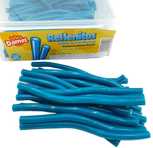 Rellenitos Frambuesa Damel - Bandeja con 210 Unid de Regaliz Rellena Frambuesa - DulciPica Frambuesa