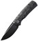 Petrified fish PFP01 mini Beluga Klappmesser, 2.99 14C28N Stahl Klinge G10 Griff EDC Taschenmesser (Carbon Fiber Black Stonewashed)