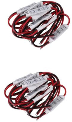 Gadpiparty 2 Sätze 12– V Mini-dimmer-controller für -streifen mit 3 Tasten 10-stufige Vollfarbe Automatische Speicherfunktion Ein/aus für Die Dekoration Zu Hause oder Im Auto 10 Stück