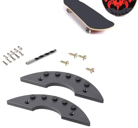 GDYS Doppelt Gebogener Skateboard Funkenbrett Zünder, Bodenfunkenstein Zünder, Skateboard Funkeneffekt, Tailboardzubehör Ohne Bohrinstallation