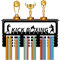 CREATCABIN Kickbox-Medaillen-Trophäenaufhänger,Medaillenhalter Ablage,Sportgestell,Eisenhaken,Wandhalterung,Dekor,Metall-Medaillenaufhänger Zum Aufhängen Über 70 Taekwondo-Athleten,40x20x10cm,Schwarz