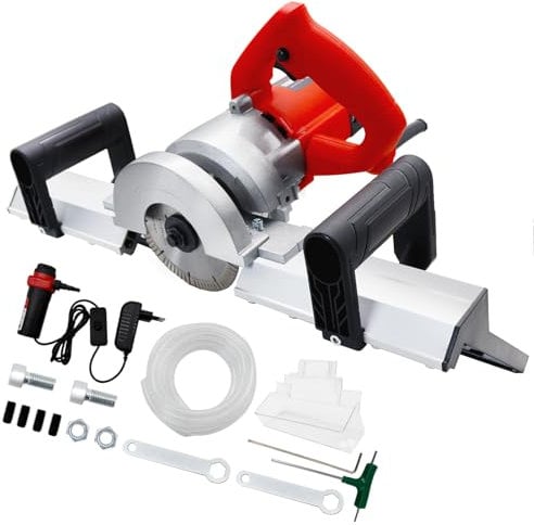 HTAXSCC 45 Degree Electric Tile Chamfering Tool Professional Tile Beveling Cutter with Aluminum Base Plate Cutting Machine p Red