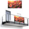 MuchoWow© Balkon Sichtschutz Einseitig 110x200 cm Groß Terrassen Gartenzaun Balkonfächer ohne Bohren Wetterfest für Zaun Terrasse Balkonbespannung Seitenschutz Blumen - Sonnenuntergang - Natur