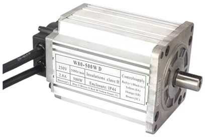 RRYUIOO Bürstenloser Gleichstrommotor 220 V W80-500WD 5000 U/min Drehmaschinen-Elektromotor for Sieg SC2-014 Jet BD-X7 SOGI M1-350S