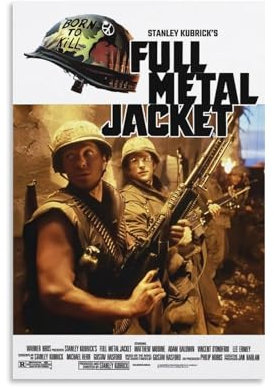 REDCHAMBER Basierend auf American Novels War Movie Full Metal Jacket Poster Leinwand Poster Wandkunst Bild Drucke Hängende Foto Dekor Home Poster Kunstwerke 30 x 45 cm
