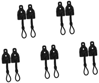 MUSISALY 10 Set Di Ganci Per Tende Da Sole Corde Elastiche Ganci Per Tende A Fibbia in Plastica Per Tende Da Sole Esterne