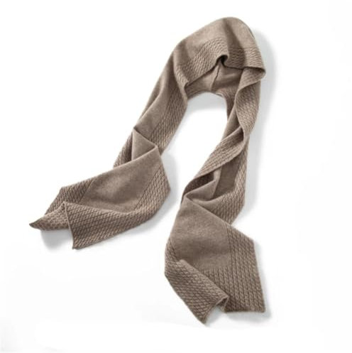 GZSLKSCD Damen Winter Strick Warm Kaschmir Kapuzenschal Einteiliger Hut Schals (Dunkel Khaki9 Einheitsgröße)
