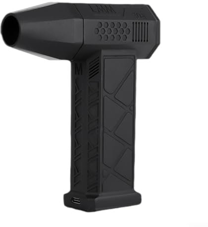 Elegante e portatile per ventilatore Turbo, con illuminazione a LED e prestazioni robuste fino a 130000 giri/min (nero)