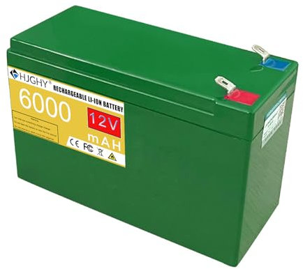 HJGHY 12V 6Ah 8Ah 10Ah 12Ah 15Ah 20Ah Batteria di Ricambio agli ioni di Litio per spruzzatore Elettrico Ricaricabile per Batteria di Backup per Luce Solare,12,6Ah