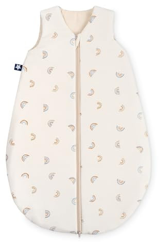 Julius Zöllner Schlafsack Jersey Little Bow, Größe 68/74 | aus weicher Jersey Baumwolle, sicher und schadstoffgepüft, ideal für eine ruhige Nacht