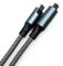 CACACOL C-TOSLINK USB C to Toslink Optical Cable Opt Male Type-C to Digital Optical Fiber Optic Audio Interface with Mini Adapter Wire Toslink Cord for Smartphone Tablet Laptop etc. (3 Meters - 10 ft)