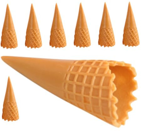 ERINGOGO 8stücke Künstliche Eistüte Modelle Simulierte Eistüten Dekoration Mini Eistüten Bastelmaterial Gefälschte Eistüte Zum Basteln Für Heimdekoration
