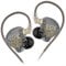 LVYXON Para auriculares KZ EDX Lite IEM que proporcionan una mezcla perfecta de comodidad, durabilidad y sonido (gris sin micrófono)