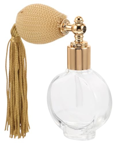 AUTSUPPL Vintage Perfume Spray Bottle Refillable Travel Atomizer Mini Empty Spray Bottle with Long Tassel Compact Pump for Makeup Fragrance Storage and Travel Use