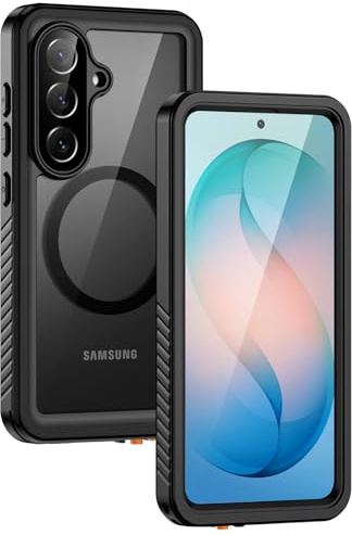 Lanhiem für Samsung Galaxy S26 Hülle IP68 Wasserdicht Magnetisch | Handyhülle Galaxy S26 5G, 360 Grad Ganzkörper Schutzhülle, Stoßfest Staubdicht Outdoor, mit Displayschutz, Schwarz
