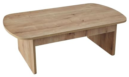 Modern Coffee Table, Sapphire Oak, 105 x 60 x 35 cm | 100% Melamine Coated Particle Board, 18 mm Thickness, PVC Edgebanding | Stylish & Functional Design