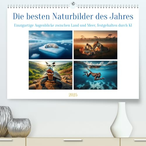 Die besten Naturbilder des Jahres - Einzigartige Augenblicke (hochwertiger Premium Wandkalender 2025 DIN A2 quer), Kunstdruck in Hochglanz