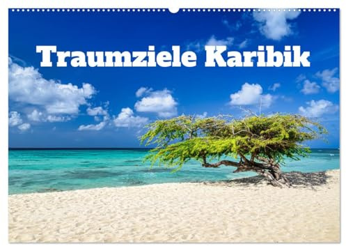 Traumziele Karibik (Wandkalender 2026 DIN A2 quer), CALVENDO Monatskalender: Reiseziele auf den Inseln der Karibik (CALVENDO Orte)