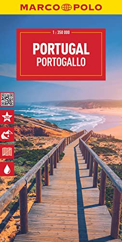 MARCO POLO Reisekarte Portugal 1:350.000: Straßenkarte und Autokarte mit sehenswerten Strecken, Highlights und digitaler Erweiterung (Marco Polo Maps)