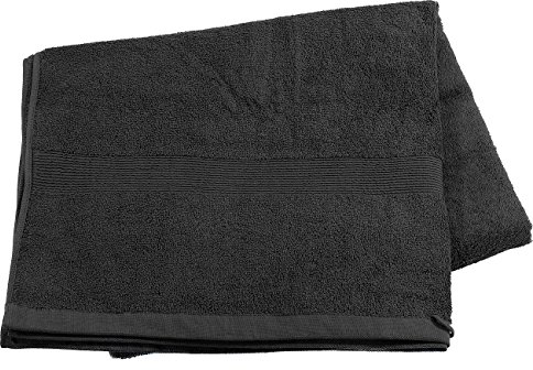 Wilson Gabor Sauna Tuch: Saunatuch aus Baumwoll-Frottee 220 x 90 cm, schwarz (Mini Strandtuch, Badetuch)