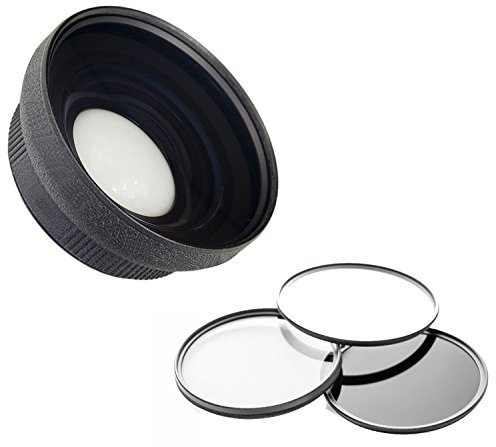 Digital Nc Canon EF-M 15-45mm f/3.5-6.3 è Un Obiettivo Super grandangolare ad Alta Definizione STM 0.44X con Macro + Set di filtri per Obiettivo da 3 Pezzi