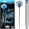 BULL'S Shark Pro Original 90% Tungsten Darts - 22g - Gerades Barrel, Shark Grip - Inkl. Flights, Shafts, 35mm Stahlspitzen