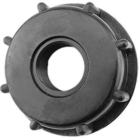 MegaHaustechnik IBC Container Tank Adapter > Deckel Anschluß S60x6 (60mm) | Regenwassertank Kunststoffverschlussdeckel Deckel | mit PE-Schaumdichtung | 1 Zoll Innengewinde