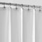ALYVIA SPRING Tenda da doccia in tessuto extra lunga, impermeabile, morbida e leggera, con magneti, lavabile in lavatrice, 182,9 x 243,8 cm, bianco