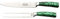 Rockingham Forge Sunrise Collection Carving Knife and Fork Set, Premium Stainless Steel with Resin Handles, Green