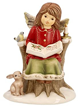 Goebel Weihnachtsdekoration Engelsfigur aus Porzellan hergestellt, Maße: 14.5 cm x 11.5 cm x 11 cm, 66-704-33-1