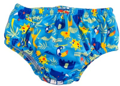 Costume Ellepi Contenant Bébé Couche Costume Mer Piscine Slip Bébé Fille Natation 0 1 3 6 9 12 18 24 Mois (turquoise, 3-9 mois)