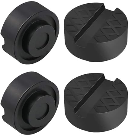 Auto Gummiauflage Wagenheber,Gummiauflage, für Reifenwechsel mit Wagenheber verwenden,(Schwarz,4 Stück)