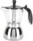 WOHPNLE Caffettiera Moka Per Espresso, 6 Tazze Caffettiera in Acciaio Inossidabile Italiana Ottagonale Caffettiera Moka Per Uso Domestico Caffettiera Moka Per Piano Cottura