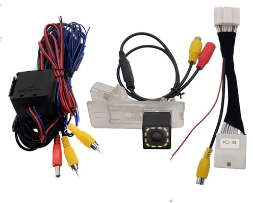 ANRAM Auto Rückfahrkamera für Dacia Duster 2009-2019, Wasserdicht, C-12LED, 720p HD, Weitwinkel, RCA-Anschluss, 1/3 Zoll Sensor