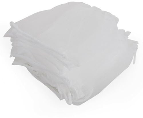 100 Packs Kitchen Sink Strainer Bags Mesh Sink Strainer Bags Sink Strainer Mesh Bag Strainer Filter Mesh Bag for Collecting Kitchen Food Waste Leftover Garbage Kitchen Sink