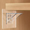 Clear Self-adhesive Shelf Bracket Pegs for Kitchen Cabinet Shelves, Strong Plastic Shelf Support Pins, Triangular Support Peg, No Drill, 4pcs