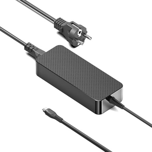 HKY 100W Cargador USB C Ordenador Portátil Adaptador para Macbook Pro/Air, Microsoft Surface Laptop, LG Gram 16 17 Pro Laptop, HP Envy x360 14, ASUS VivoBook Pro 14 Universal Tipo-C Alimentación