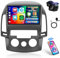 Hikity 2+64GB Pantalla Android para Hyundai i30 2006-2011 Carplay Android Auto, 9 Pulgadas Pantalla Táctil Estéreo Autoradio Bluetooth con WiFi GPS EQ FM/RDS SWC Cámara Trasera