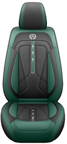 Eunncu Autositzbezüge komplettes Set Universal in Stylish Design | Schonbezüge für Vordersitze und Rückbank | Auto Sitzbezüge Airbag Kompatibel | Premium Wasserdicht Sitzbezug, Grün