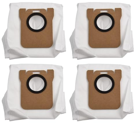 ZWEquipint Staubsaugerbeutel, 3,5 l, großes Fassungsvermögen, kompatibel mit Robot Vacuum X10 X20 Pro M40 Ersatzteile (4 Stück)