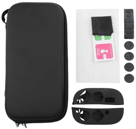 MoSundi Portable Travel Game Bag for Nintendo Switch 2 with Silicone Case, EVA for Material, 29.3 x 4.8 x 14.2 cm, Includes Joystick Covers, Dust Covers and Screen Protector
